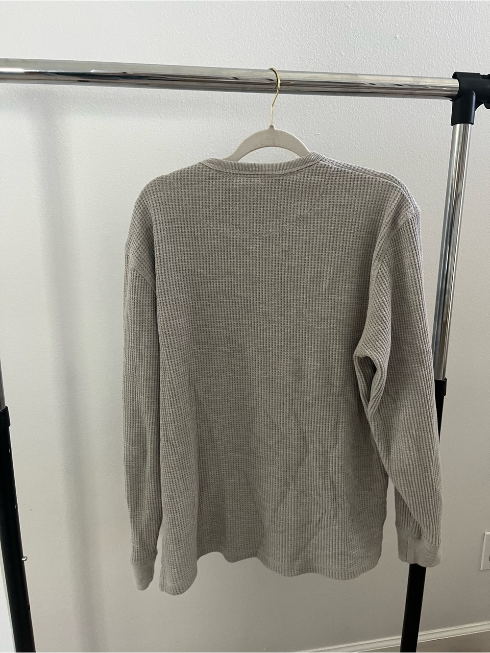 Classic Waffle Knit Crewneck Sweater - Light Gray cotton on - Picture 6 of 6
